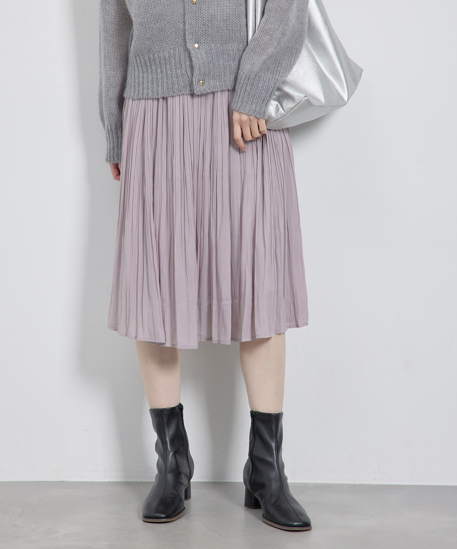 Rope&rsquo;Picnic「【新色追加】着丈が選べるエアリープリーツスカート」|スカート|