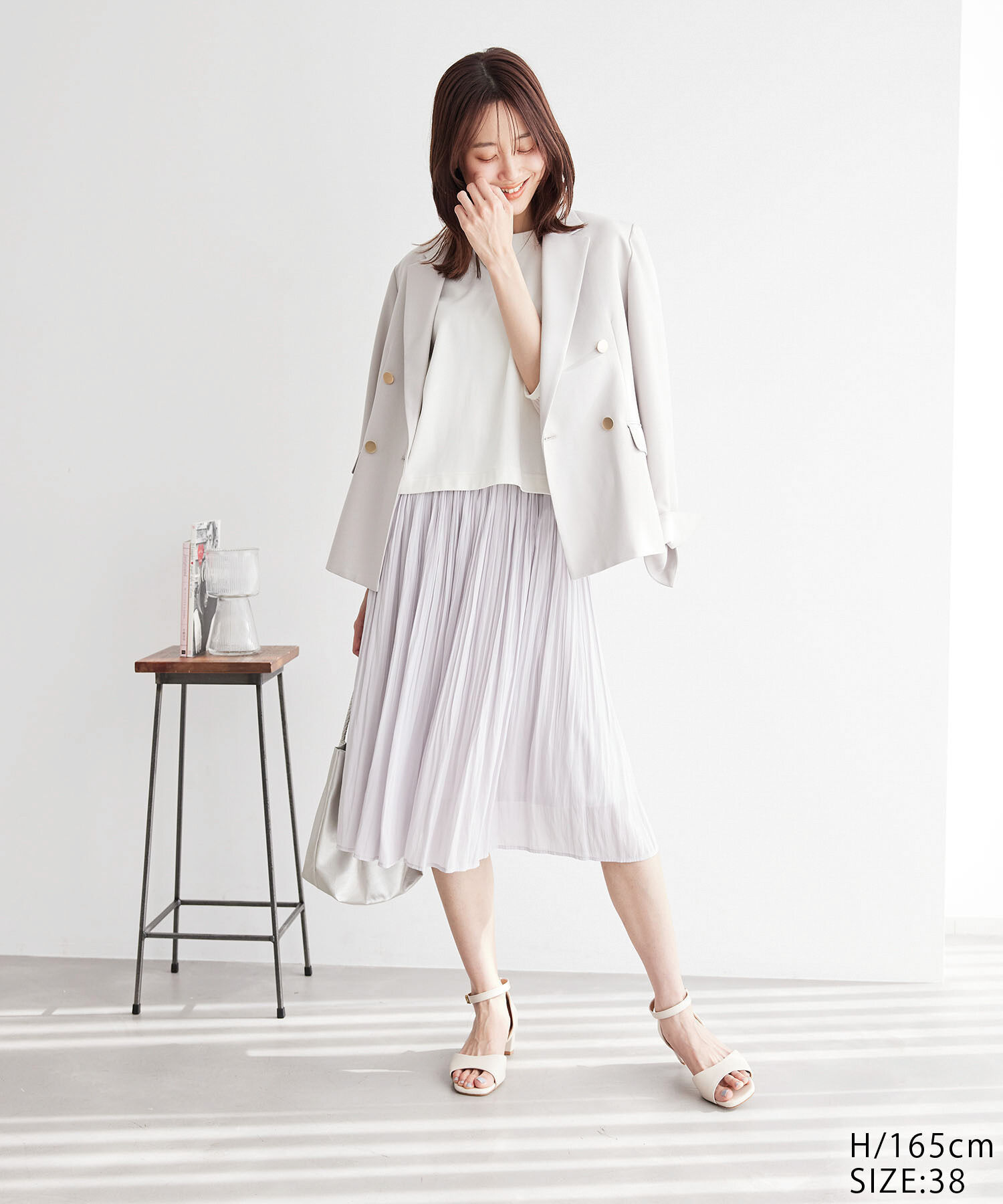 Rope&rsquo;Picnic「【新色追加】着丈が選べるエアリープリーツスカート」|スカート|