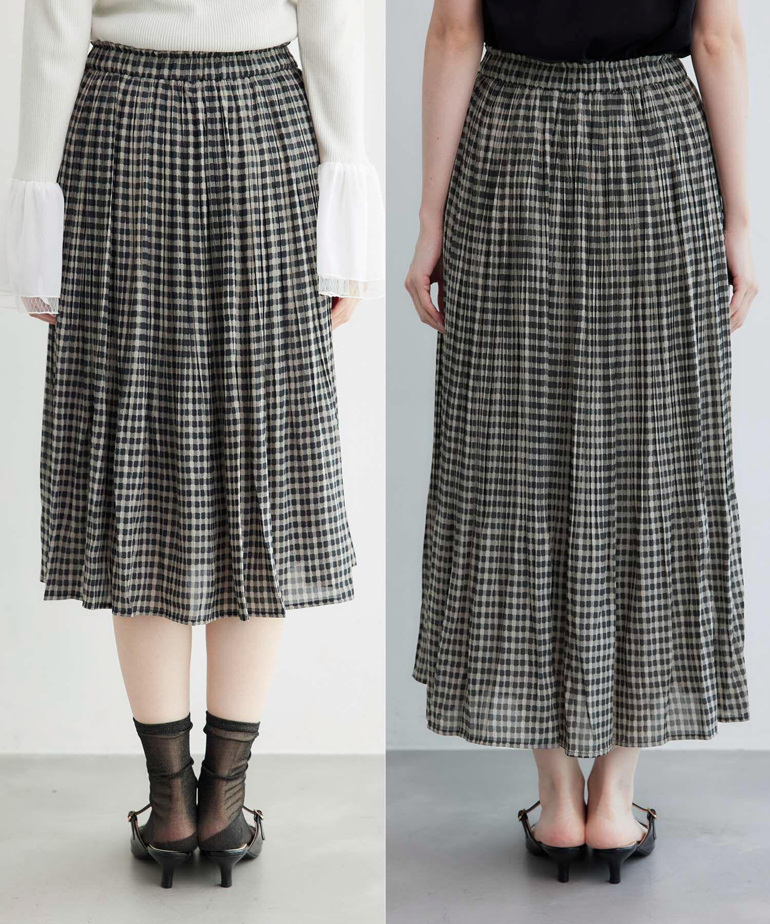 Rope&rsquo;Picnic「【新色追加】着丈が選べるエアリープリーツスカート」|スカート|