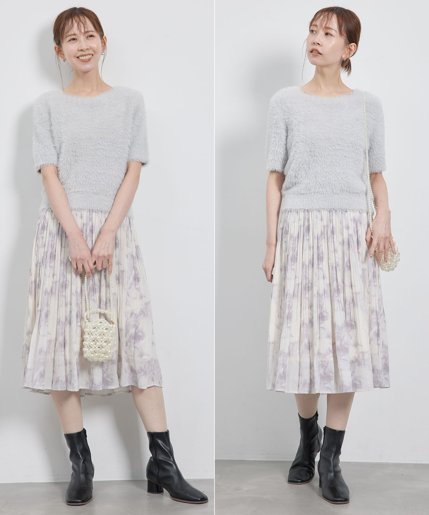 Rope&rsquo;Picnic「【新色追加】着丈が選べるエアリープリーツスカート」|スカート|