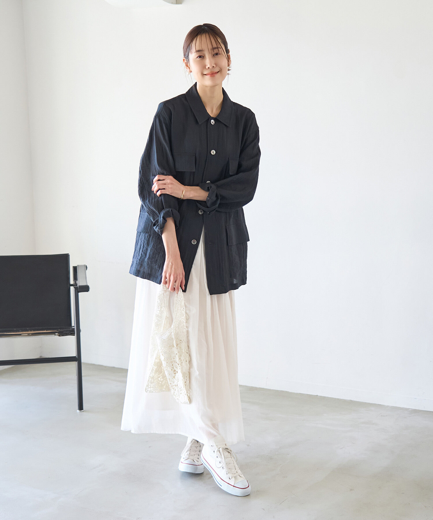 Rope&rsquo;Picnic「ミリタリーシアーライトジャケット」|ミリタリージャケット|