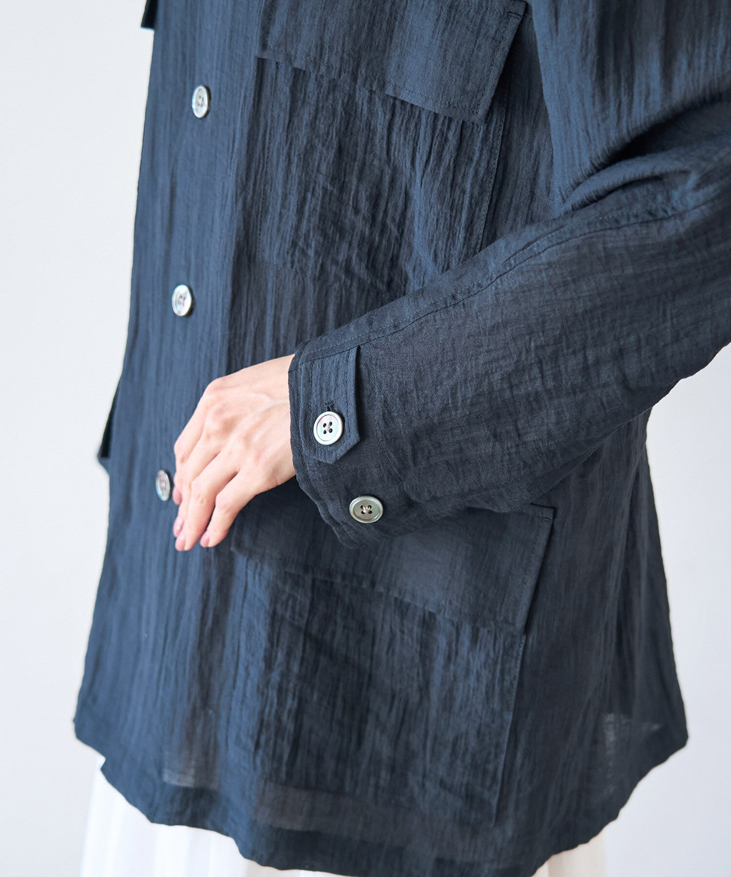 Rope&rsquo;Picnic「ミリタリーシアーライトジャケット」|ミリタリージャケット|