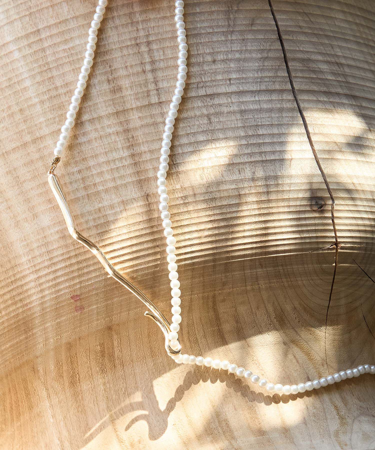 ROPE PICNIC PASSAGE「パールアジャストメントY字ネックレス」|ネックレス|ゴールド(90)