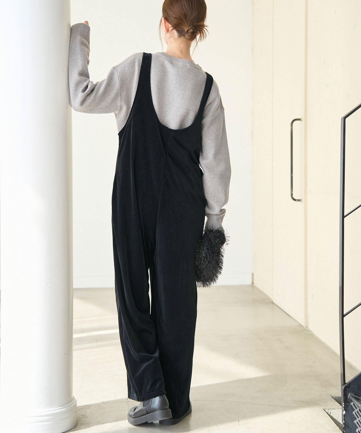 Rope&rsquo;Picnic「ベロアロンパース」|オールインワン|