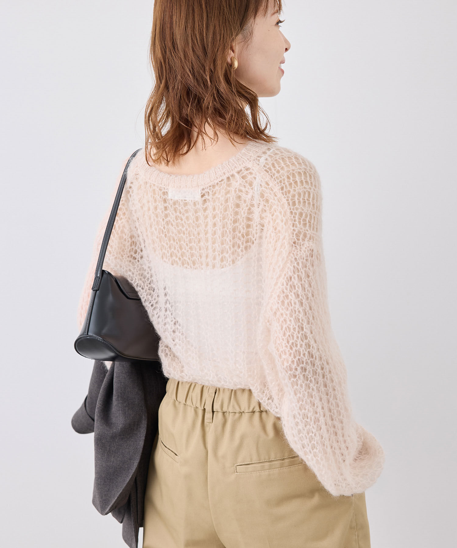 Rope&rsquo;Picnic「シアーモヘア混ニットプルオーバー」|ニット・セーター|