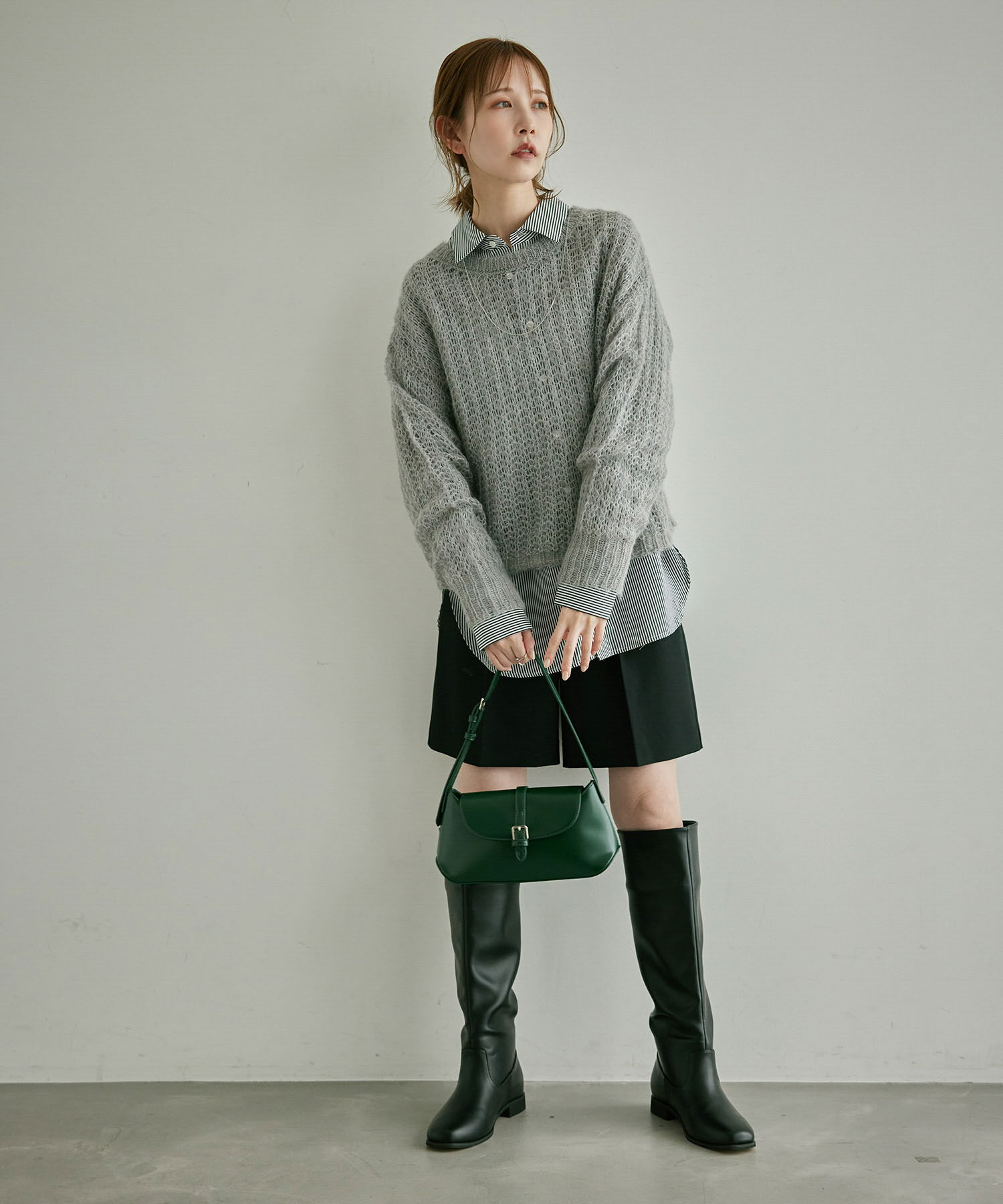 Rope&rsquo;Picnic「シアーモヘア混ニットプルオーバー」|ニット・セーター|