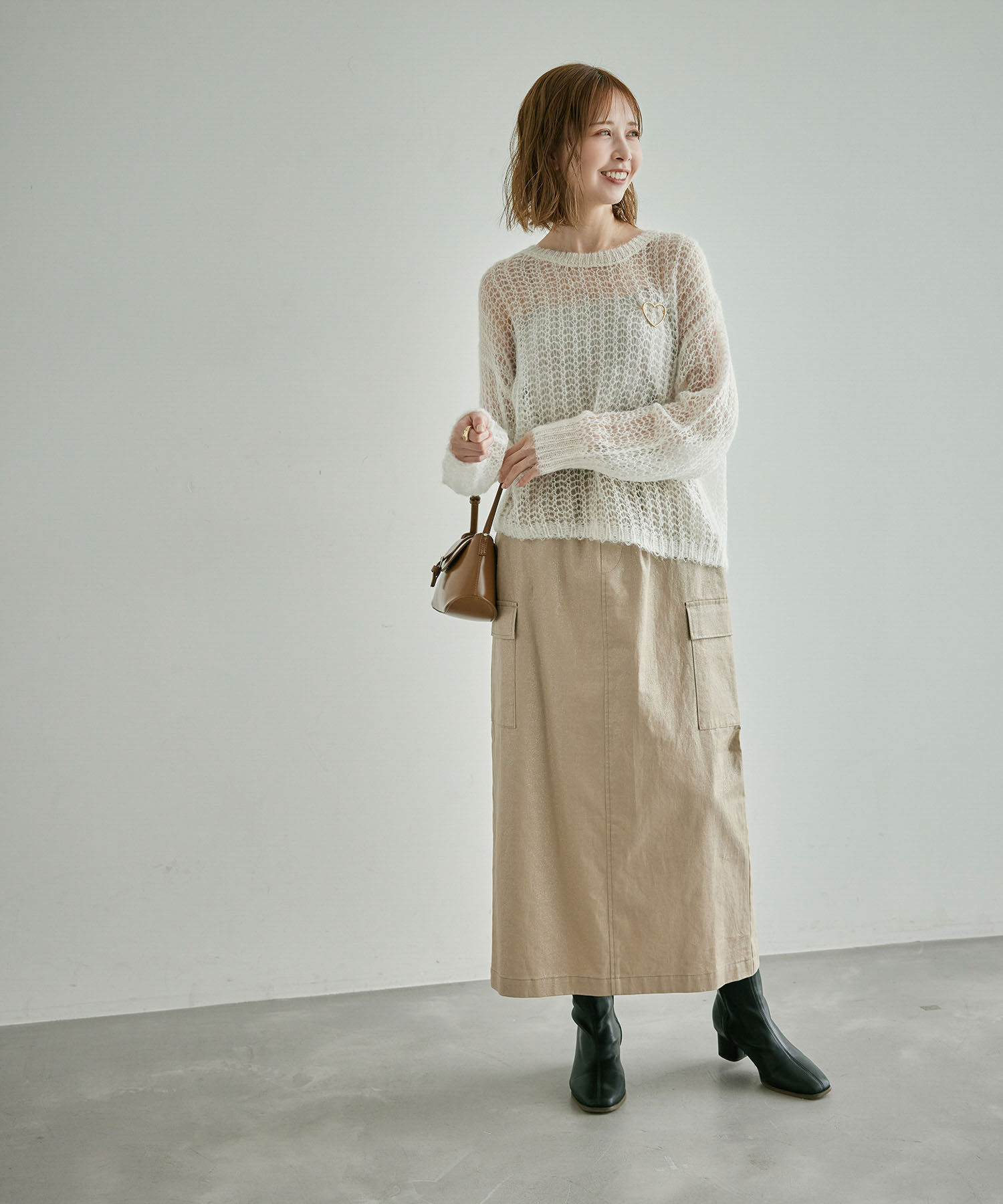 Rope&rsquo;Picnic「シアーモヘア混ニットプルオーバー」|ニット・セーター|