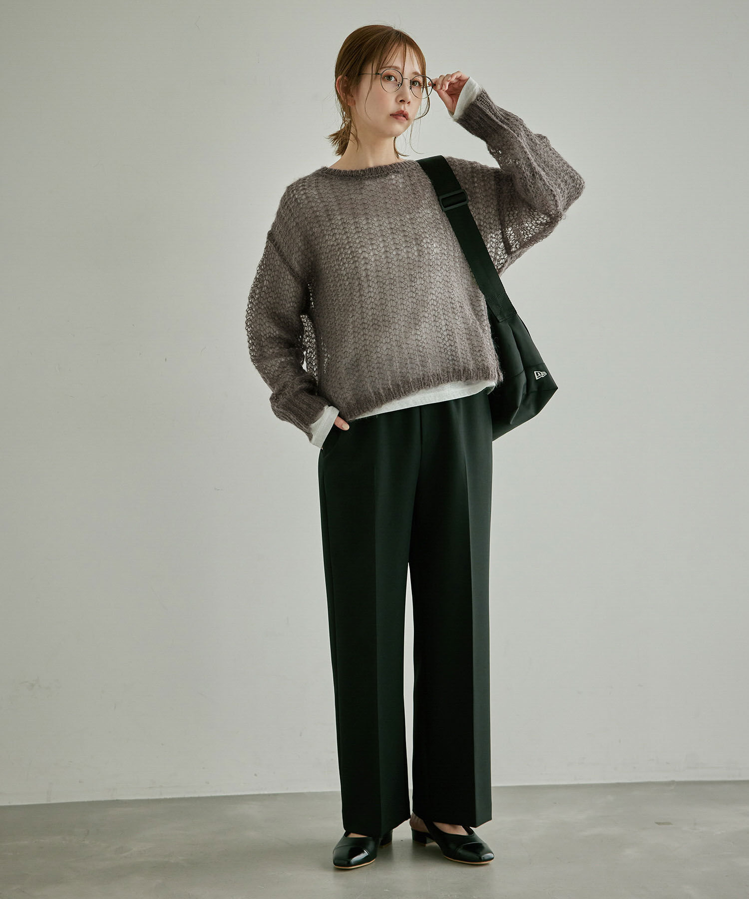 Rope&rsquo;Picnic「シアーモヘア混ニットプルオーバー」|ニット・セーター|