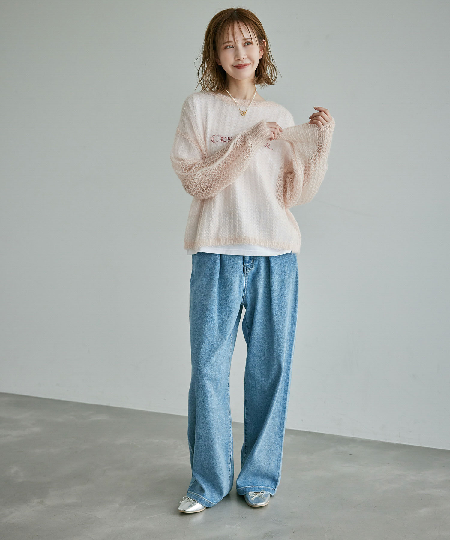 Rope&rsquo;Picnic「シアーモヘア混ニットプルオーバー」|ニット・セーター|