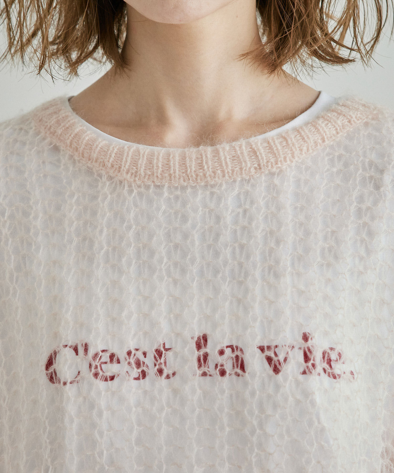 Rope&rsquo;Picnic「シアーモヘア混ニットプルオーバー」|ニット・セーター|