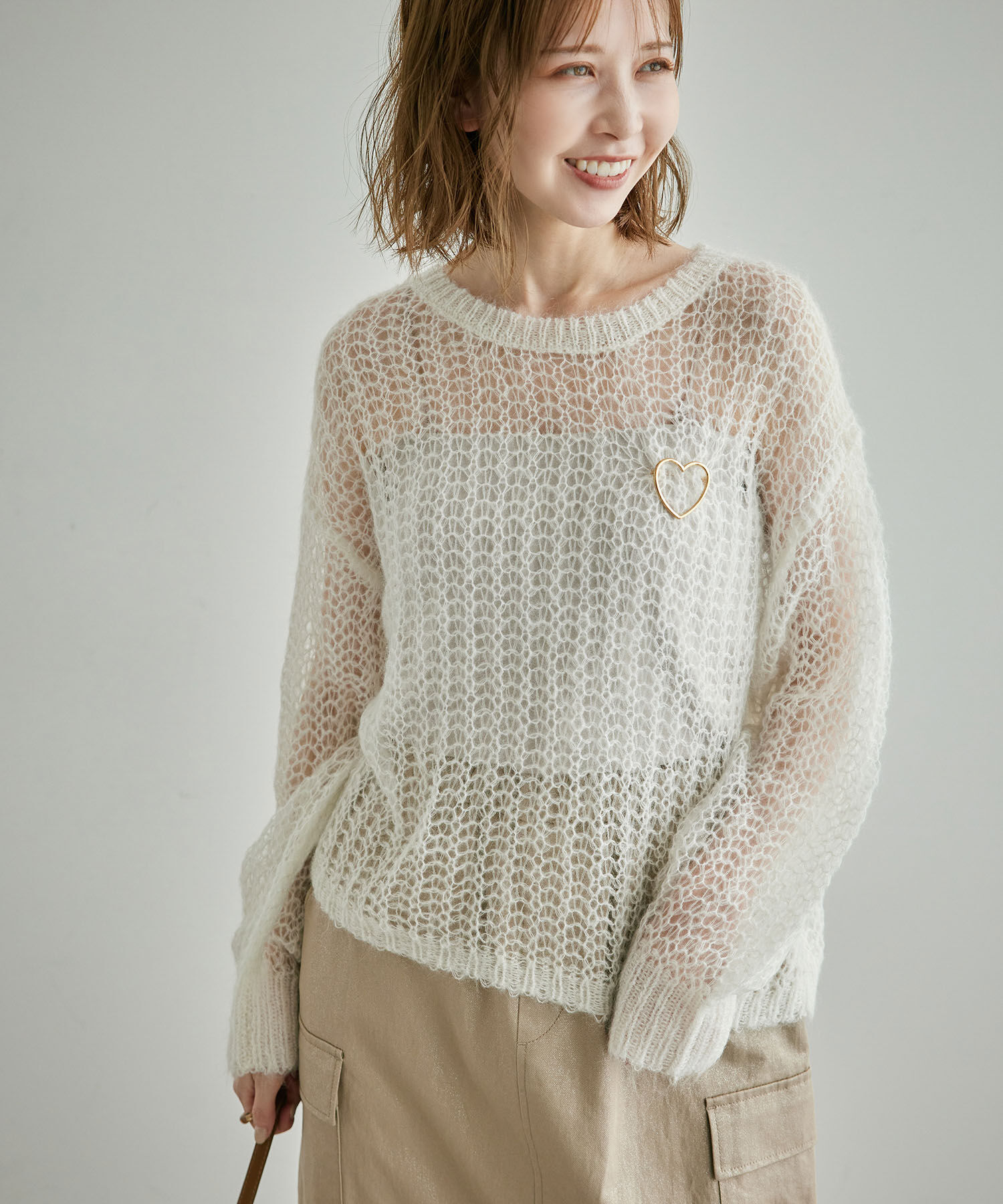 Rope&rsquo;Picnic「シアーモヘア混ニットプルオーバー」|ニット・セーター|キナリ(16)