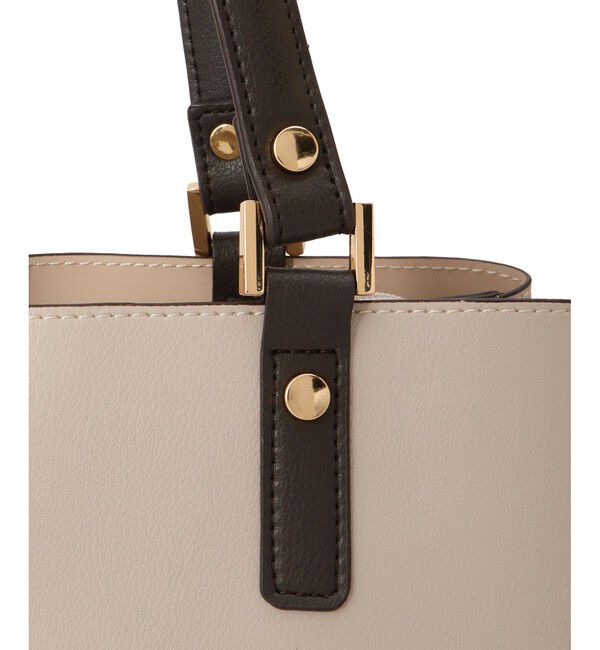 ROPE PICNIC PASSAGE「【WEB限定】【A4対応】チャーム付きバイカラートートバッグ/.通勤対応」|トートバッグ|