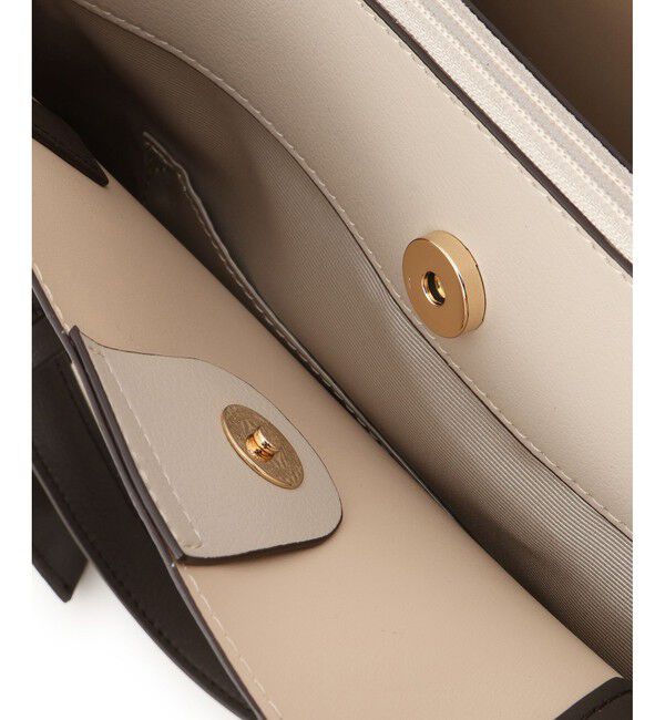 ROPE PICNIC PASSAGE「【WEB限定】【A4対応】チャーム付きバイカラートートバッグ/.通勤対応」|トートバッグ|