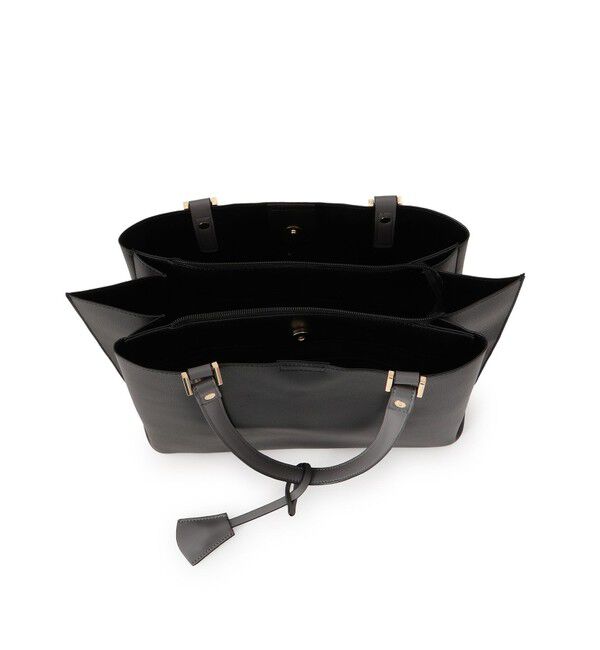 ROPE PICNIC PASSAGE「【WEB限定】【A4対応】チャーム付きバイカラートートバッグ/.通勤対応」|トートバッグ|