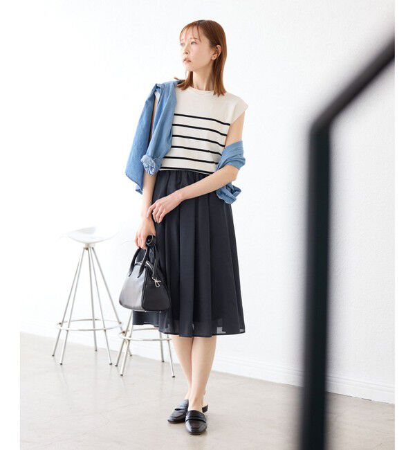 Rope&rsquo;Picnic「着丈が選べるギャザースカート」|スカート|