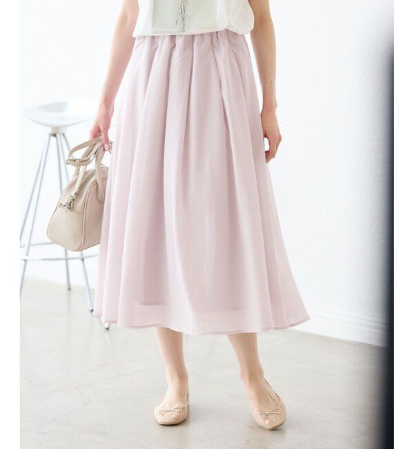Rope&rsquo;Picnic「着丈が選べるギャザースカート」|スカート|