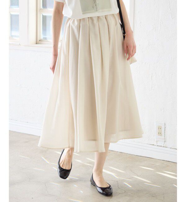 Rope&rsquo;Picnic「着丈が選べるギャザースカート」|スカート|