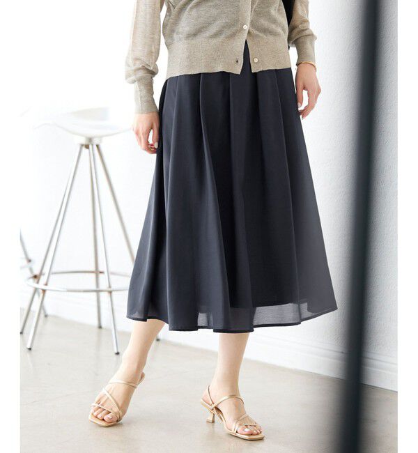 Rope&rsquo;Picnic「着丈が選べるギャザースカート」|スカート|