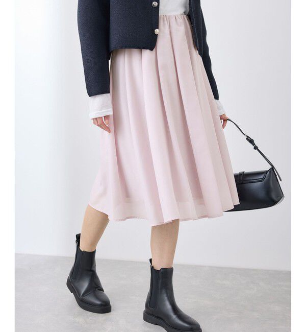 Rope&rsquo;Picnic「着丈が選べるギャザースカート」|スカート|