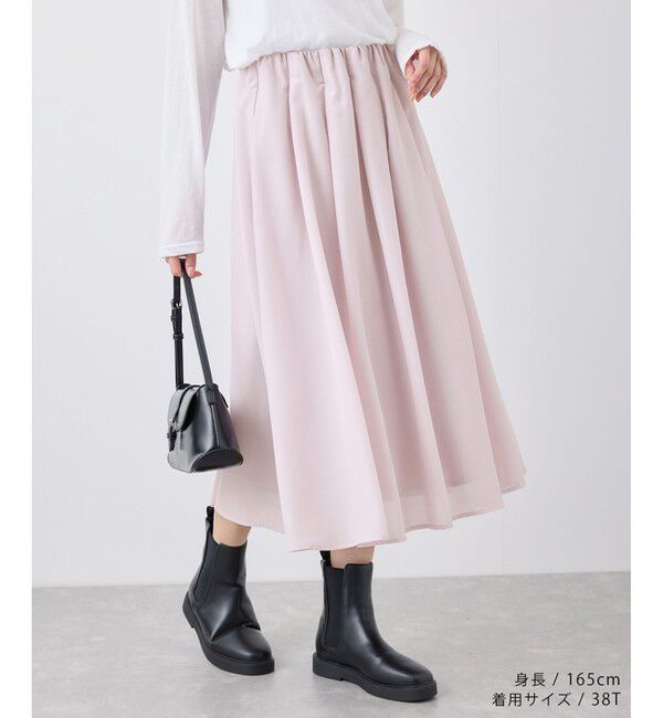 Rope&rsquo;Picnic「着丈が選べるギャザースカート」|スカート|