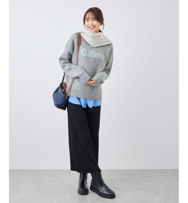 Rope&rsquo;Picnic「ロゴジャガードニットプルオーバー」|ニット・セーター|