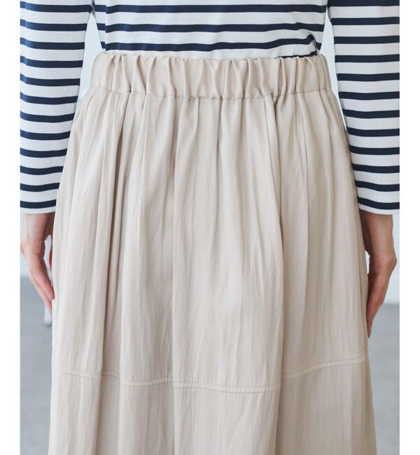 Rope&rsquo;Picnic「切り替えギャザーフレアスカート」|スカート|