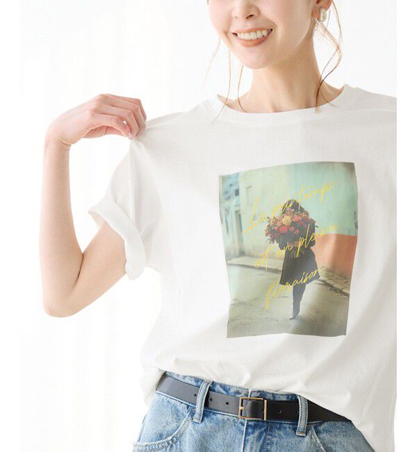 Rope&rsquo;Picnic「【UVカット・洗濯機OK・接触冷感】RENUアソートフォトTシャツ/リンクコーデ・新色追加」|Tシャツ・カットソー|