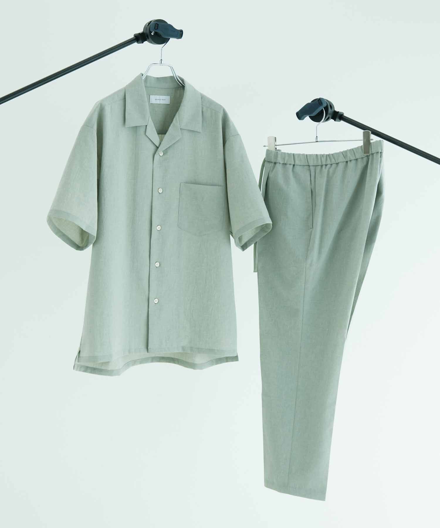 ADAM ET ROPE'「オープンカラーシャツ＆イージーパンツ セットアップ/イージーケア/吸水速乾」|スーツ|
