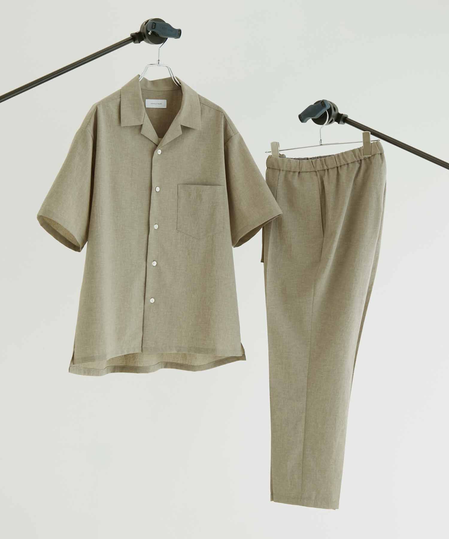 ADAM ET ROPE'「オープンカラーシャツ＆イージーパンツ セットアップ/イージーケア/吸水速乾」|スーツ|ベージュ系(29)
