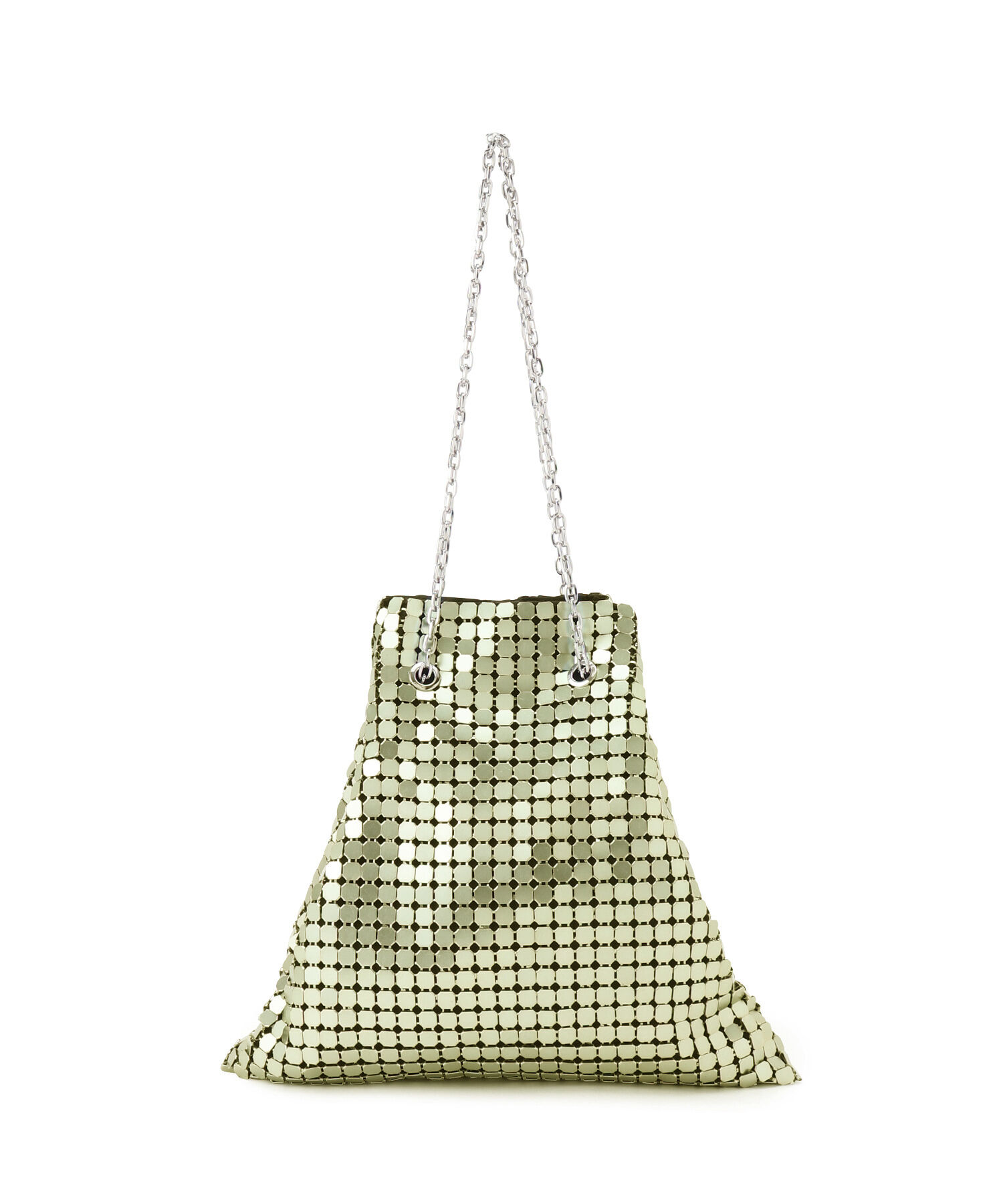 ADAM ET ROPE'「【サステナブル】メタル巾着ミニバッグ」|ハンドバッグ|