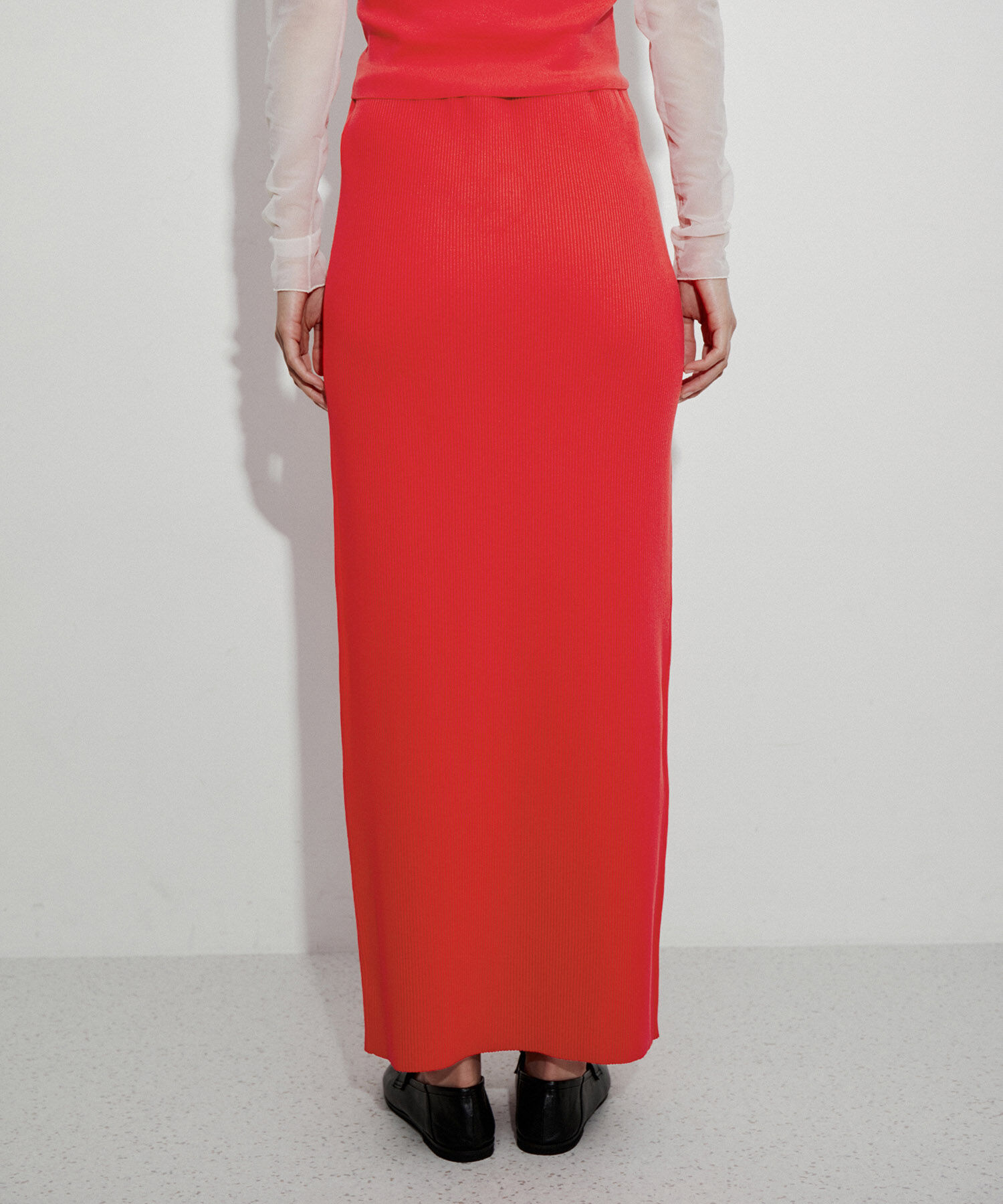 ADAM ET ROPE'「2WAYリブニットスカート」|スカート|