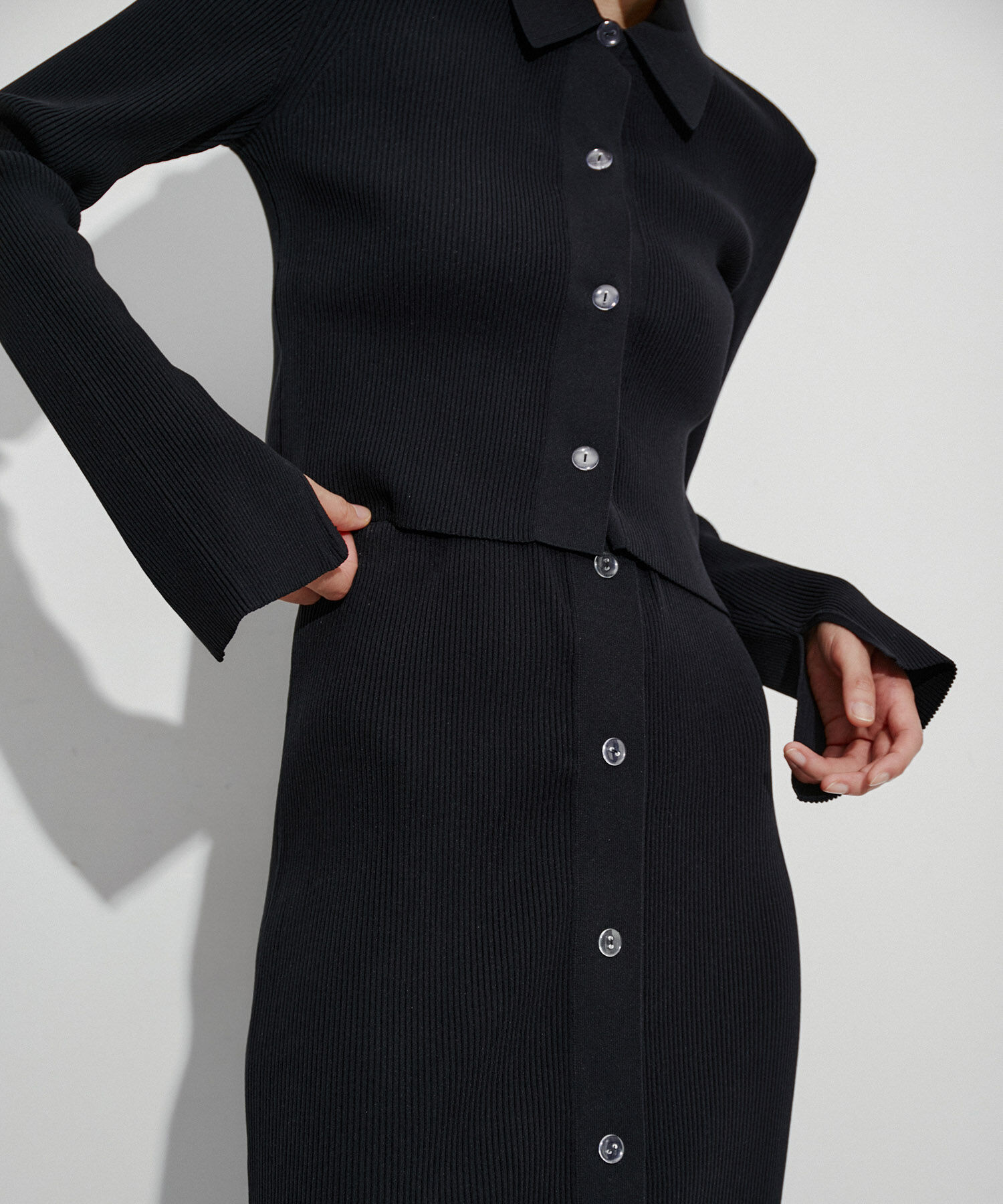 ADAM ET ROPE'「2WAYリブニットスカート」|スカート|