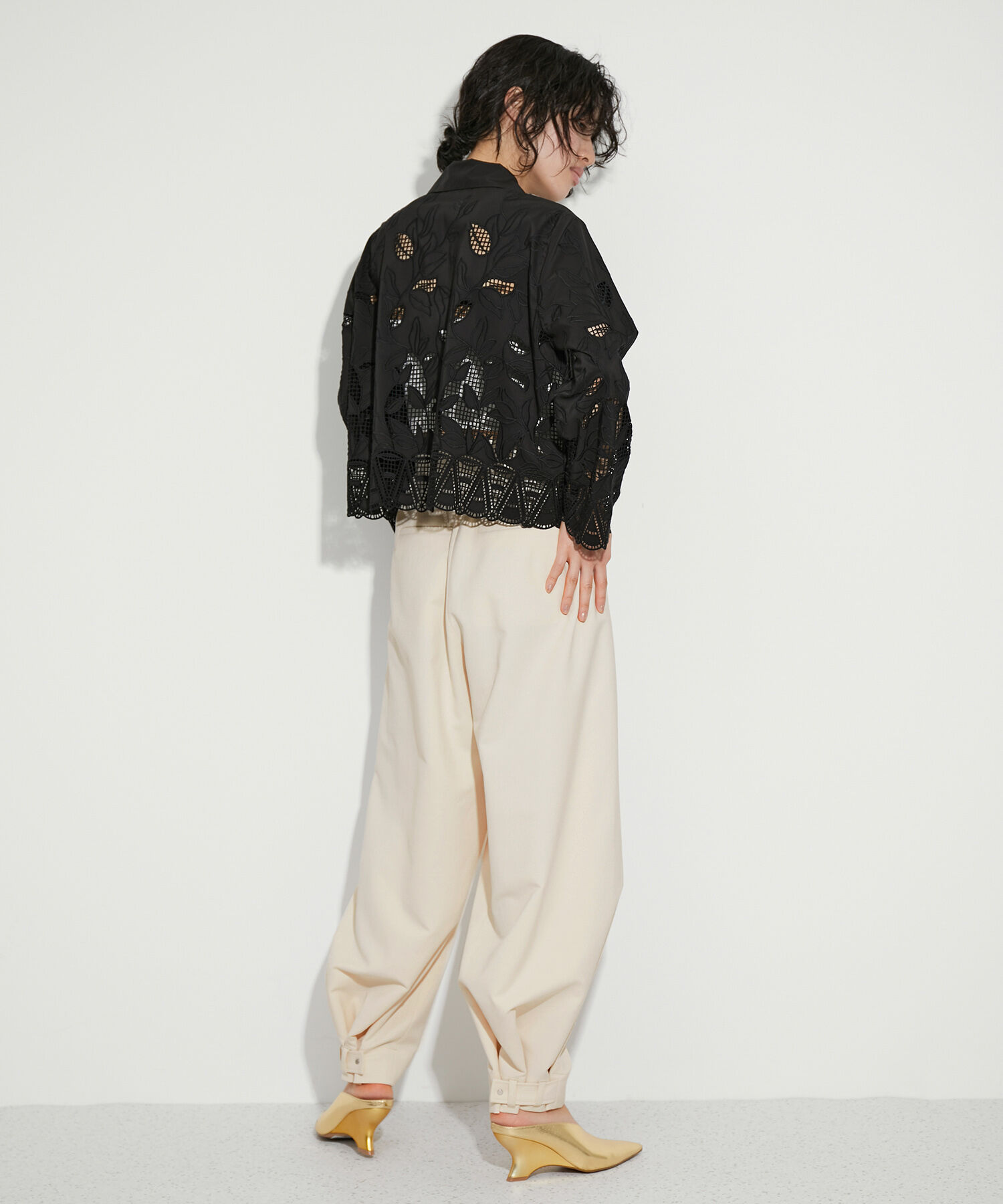 ADAM ET ROPE'「【サステナブル】2WAYシルエットイージーパンツ」|その他|