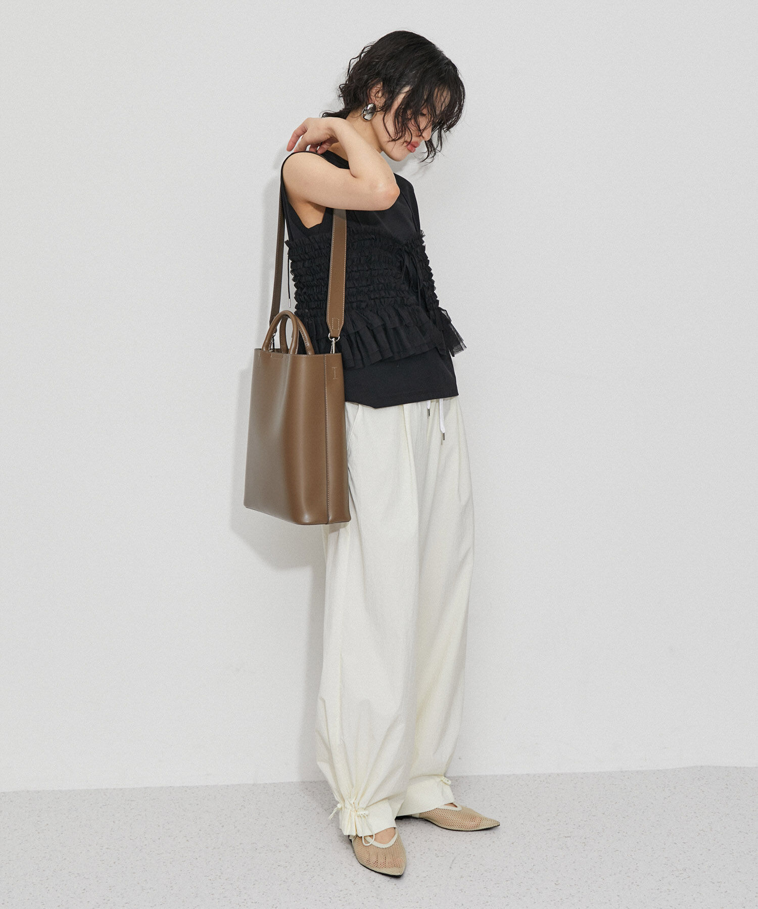 ADAM ET ROPE'「【A4・PC対応】【一部WEB限定カラー】ダブルポケットトートバッグ」|トートバッグ|