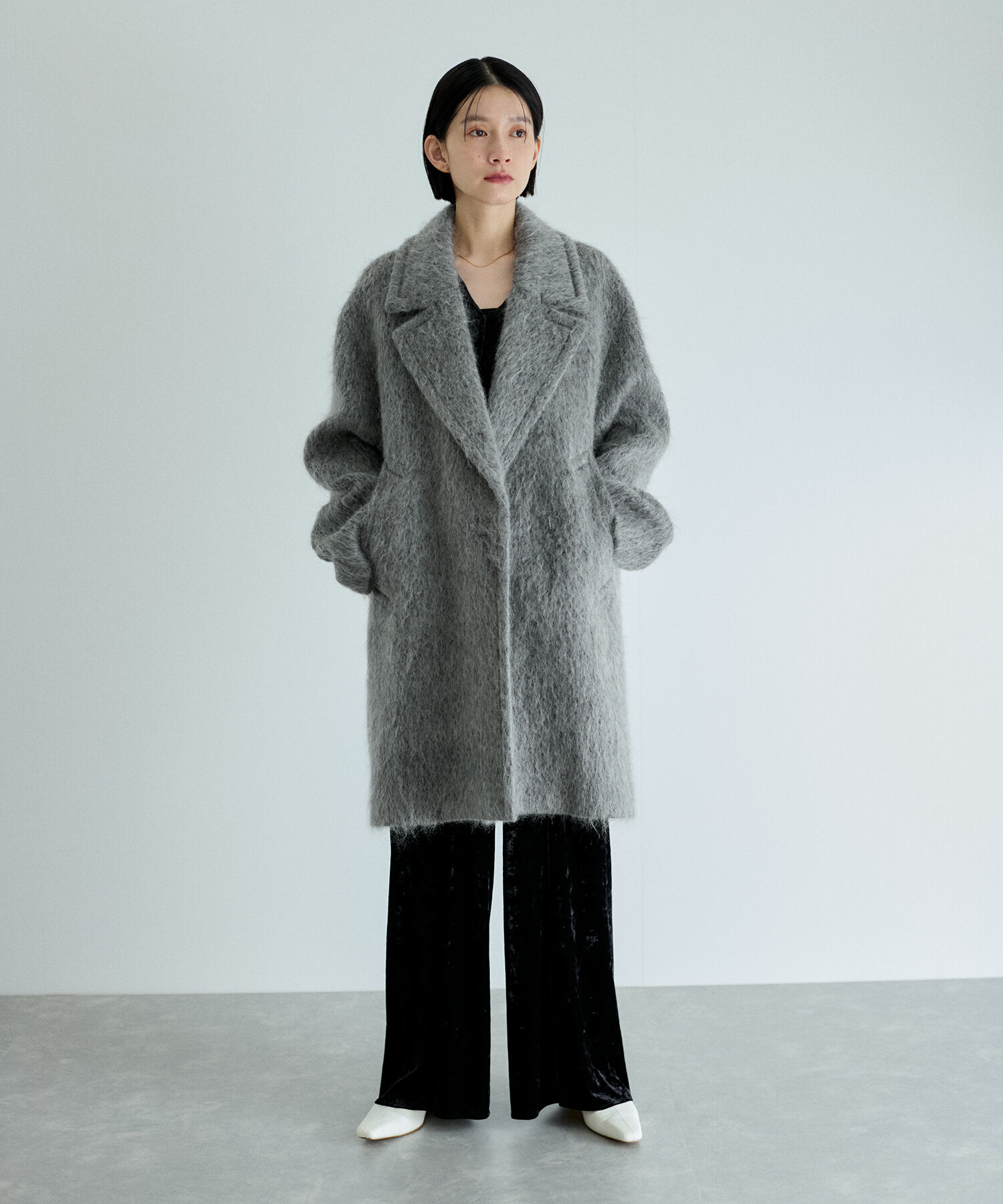 ADAM ET ROPE'「ベロアロンパース」|オールインワン|