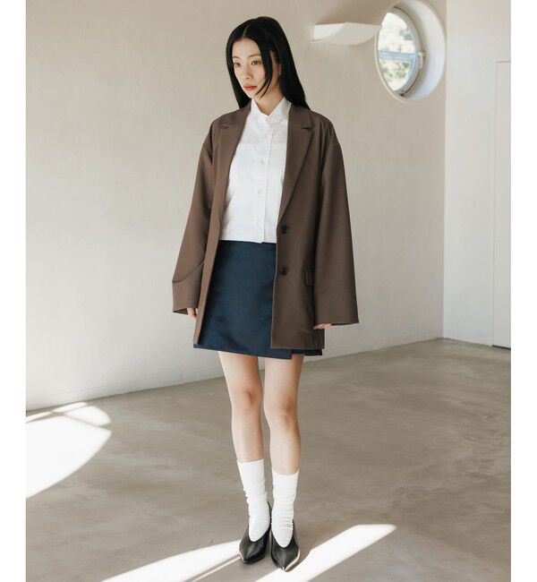 ADAM ET ROPE'「ラップミニスカート」|スカート|