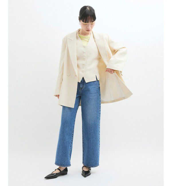 ADAM ET ROPE'「リネンMIXオーバージャケット」|テーラードジャケット|