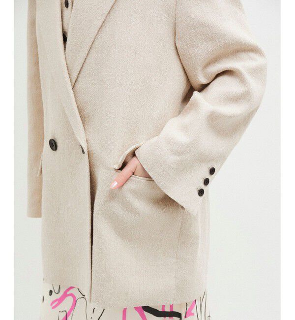 ADAM ET ROPE'「リネンMIXオーバージャケット」|テーラードジャケット|