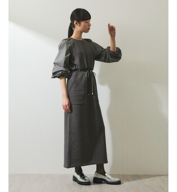 ADAM ET ROPE'「【WEB限定】スウェットコンビワンピース」|ワンピース|