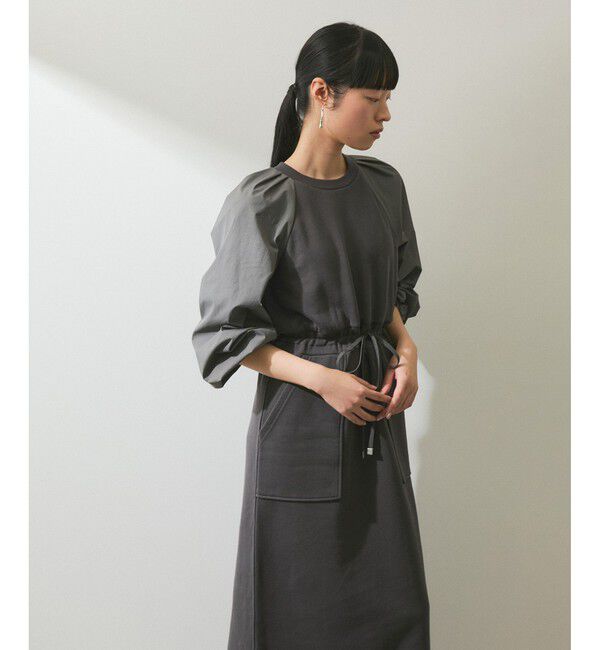 ADAM ET ROPE'「【WEB限定】スウェットコンビワンピース」|ワンピース|