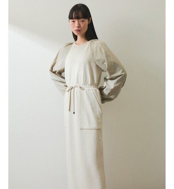 ADAM ET ROPE'「【WEB限定】スウェットコンビワンピース」|ワンピース|オフサブ