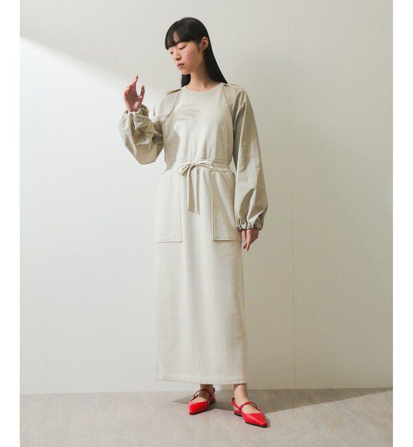 ADAM ET ROPE'「【WEB限定】スウェットコンビワンピース」|ワンピース|