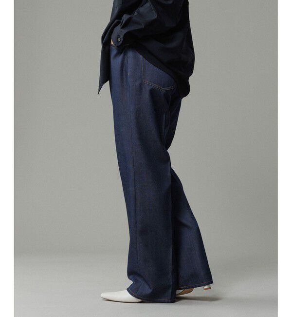 ADAM ET ROPE'「【ADAM ET ROPE' JEANS -IMAG-】《NIKKE/ニッケ》デニム ストレートスラックス」|デニム|
