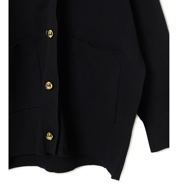 ADAM ET ROPE'「【再入荷】・【サステナブル】ロゴボタンミドルカーディガン」|カーディガン|