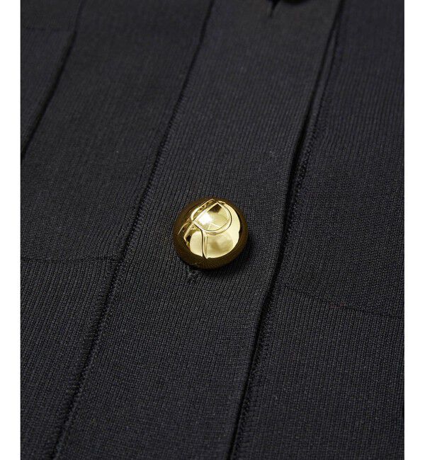 ADAM ET ROPE'「【再入荷】・【サステナブル】ロゴボタンミドルカーディガン」|カーディガン|