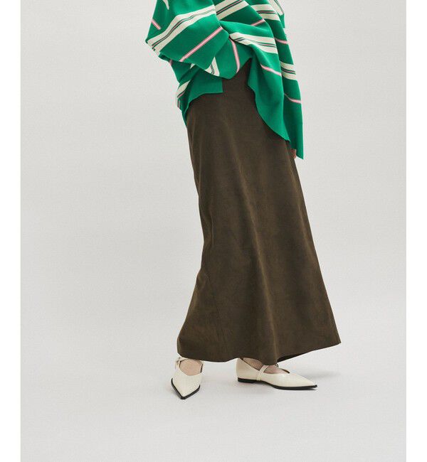 ADAM ET ROPE'「シンセティックスエードペンシルマキシスカート」|スカート|