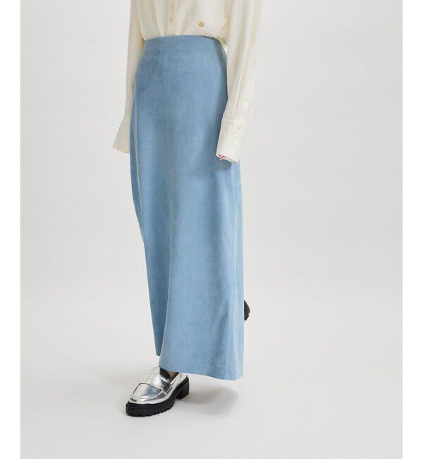 ADAM ET ROPE'「シンセティックスエードペンシルマキシスカート」|スカート|