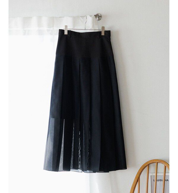 ADAM ET ROPE'「シアーオーガンジープリーツスカート」|スカート|