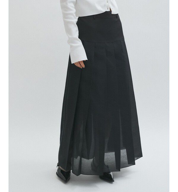 ADAM ET ROPE'「シアーオーガンジープリーツスカート」|スカート|