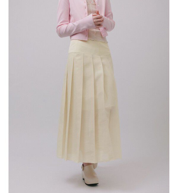 ADAM ET ROPE'「シアーオーガンジープリーツスカート」|スカート|